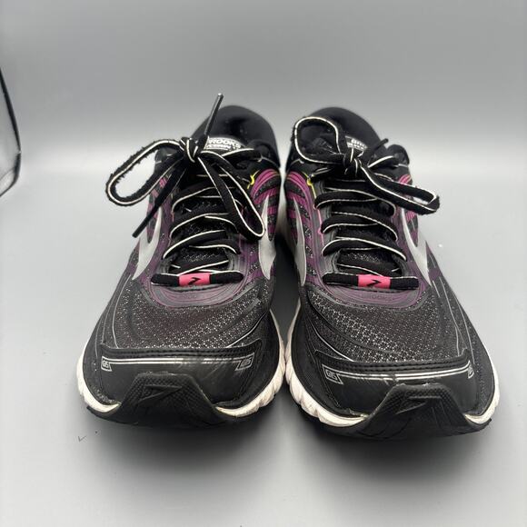 Brooks Ghost 15 Women’s Size 9 Running Walking Sneakers Shoes Black Peacock Pink - Picture 2 of 9